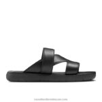 صندل zeus الانزلاق 8840R522 أسود رجال Russell And Bromley