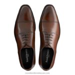⁦طيف اصبع القدم دربي 8840R595 تان رجال Russell And Bromley⁩ - الصورة ⁦3⁩