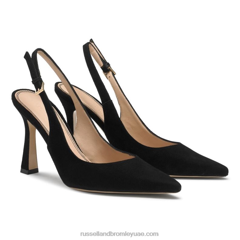 ⁦على مضخة نقطة slingback نقطة 8840R103 أسود نحيف Russell And Bromley⁩ - الصورة ⁦2⁩