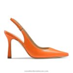 على مضخة نقطة slingback نقطة 8840R188 البرتقالي نحيف Russell And Bromley