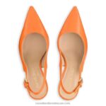 ⁦على مضخة نقطة slingback نقطة 8840R188 البرتقالي نحيف Russell And Bromley⁩ - الصورة ⁦3⁩