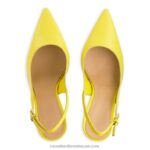 ⁦على مضخة نقطة slingback نقطة 8840R189 أصفر نحيف Russell And Bromley⁩ - الصورة ⁦3⁩