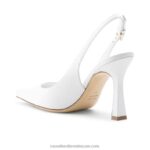 ⁦على مضخة نقطة slingback نقطة 8840R190 أبيض نحيف Russell And Bromley⁩ - الصورة ⁦4⁩