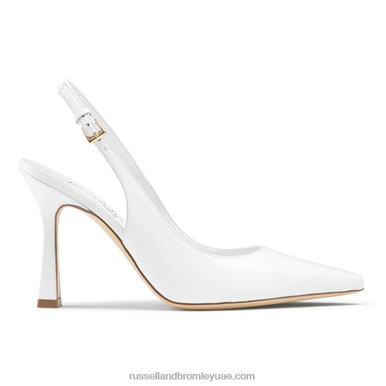 ⁦على مضخة نقطة slingback نقطة 8840R190 أبيض نحيف Russell And Bromley⁩ - الصورة ⁦1⁩