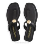 ⁦قرص لوريتا تقليم اصبع القدم ثونغ 8840R391 أسود نحيف Russell And Bromley⁩ - الصورة ⁦3⁩