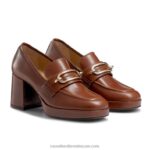 ⁦كتلة شكل منصة متعطل 8840R109 بني نحيف Russell And Bromley⁩ - الصورة ⁦2⁩