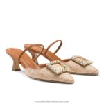 ⁦كعب هريرة جوهرة slingback 8840R116 حيادي نحيف Russell And Bromley⁩ - الصورة ⁦2⁩