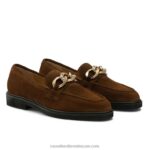 ⁦كليوباترا 3 حلقة متعطل 8840R206 بني نحيف Russell And Bromley⁩ - الصورة ⁦2⁩