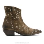 مرحبا الحذاء الغربي منمق 8840R279 اللون البيج نحيف Russell And Bromley