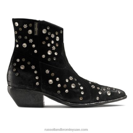مرحبا الحذاء الغربي منمق 8840R309 أسود نحيف Russell And Bromley