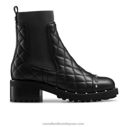 مسمار الالعاب النارية تشيلسي التمهيد 8840R322 أسود نحيف Russell And Bromley