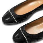 ⁦مضخة باليه بوليفارد بيرل 8840R240 أسود نحيف Russell And Bromley⁩ - الصورة ⁦4⁩