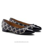 ⁦مضخة باليه بوليفارد بيرل 8840R241 أزرق نحيف Russell And Bromley⁩ - الصورة ⁦2⁩