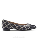 مضخة باليه بوليفارد بيرل 8840R241 أزرق نحيف Russell And Bromley