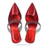 ⁦مضخة بغل الماس الرؤية 8840R159 أحمر نحيف Russell And Bromley⁩ - الصورة ⁦3⁩