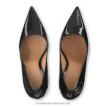 ⁦مضخة كعب بنقطة كاملة 8840R105 أسود نحيف Russell And Bromley⁩ - الصورة ⁦3⁩