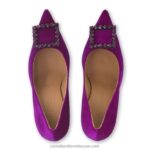 ⁦مضخة مرصعة بالجواهر 8840R155 أرجواني نحيف Russell And Bromley⁩ - الصورة ⁦3⁩