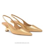 ⁦مضخة نقطة slingpoint slingback 8840R118 معدني نحيف Russell And Bromley⁩ - الصورة ⁦2⁩