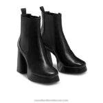 ⁦منصة شرسة التمهيد تشيلسي 8840R327 أسود نحيف Russell And Bromley⁩ - الصورة ⁦2⁩