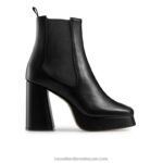 منصة شرسة التمهيد تشيلسي 8840R327 أسود نحيف Russell And Bromley