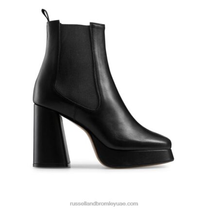 منصة شرسة التمهيد تشيلسي 8840R327 أسود نحيف Russell And Bromley