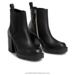 ⁦منع الحذاء تشيلسي مشدود 8840R300 أسود نحيف Russell And Bromley⁩ - الصورة ⁦2⁩