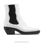 ناشفيل ويسترن تشيلسي التمهيد 8840R308 أبيض نحيف Russell And Bromley