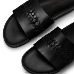 ⁦نسج الشرائح المنسوجة التفاصيل المنزلق 8840R503 أسود رجال Russell And Bromley⁩ - الصورة ⁦4⁩