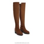 ⁦نصف الحذاء الكامل الركبة عالية 8840R353 بني نحيف Russell And Bromley⁩ - الصورة ⁦2⁩