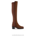 نصف الحذاء الكامل الركبة عالية 8840R353 بني نحيف Russell And Bromley