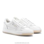 ⁦نعل بأربطة متباينة ريترو 8840R53 أبيض نحيف Russell And Bromley⁩ - الصورة ⁦2⁩