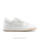 نعل بأربطة متباينة ريترو 8840R53 أبيض نحيف Russell And Bromley