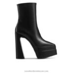نقطة عالية الجهد التمهيد منصة مزدوجة 8840R329 أسود نحيف Russell And Bromley