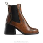 هاكني سكوب اصبع القدم التمهيد تشيلسي 8840R317 تان نحيف Russell And Bromley