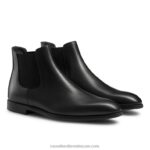 ⁦يصل الحذاء الوحيد المطاطي المدينة 8840R628 أسود رجال Russell And Bromley⁩ - الصورة ⁦2⁩