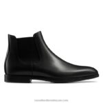 يصل الحذاء الوحيد المطاطي المدينة 8840R628 أسود رجال Russell And Bromley