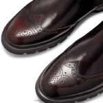 ⁦farringdon بروغ التفاصيل التمهيد تشيلسي 8840R606 أحمر رجال Russell And Bromley⁩ - الصورة ⁦4⁩