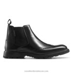 farringdon بروغ التفاصيل التمهيد تشيلسي 8840R613 أسود رجال Russell And Bromley
