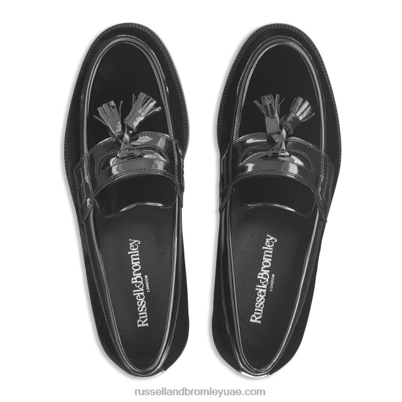 ⁦keeble 4 كلية متعطل شرابة 8840R572 أسود رجال Russell And Bromley⁩ - الصورة ⁦3⁩
