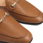 ⁦Loafermule عارية الذراعين متعطل 8840R239 بني نحيف Russell And Bromley⁩ - الصورة ⁦4⁩