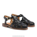 ⁦lucca فتح ظهر الصياد 8840R382 أسود نحيف Russell And Bromley⁩ - الصورة ⁦2⁩