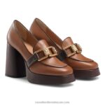 ⁦runtheworld منصة متعطل 8840R107 تان نحيف Russell And Bromley⁩ - الصورة ⁦2⁩