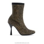 stargaze جولة اصبع القدم التمهيد جورب 8840R316 أسود نحيف Russell And Bromley