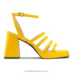 yeahbaby منصة كعب متوهج 8840R171 أصفر نحيف Russell And Bromley