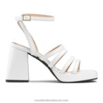 yeahbaby منصة كعب متوهج 8840R178 أبيض نحيف Russell And Bromley