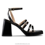 yeahbaby منصة كعب متوهج 8840R181 أسود نحيف Russell And Bromley