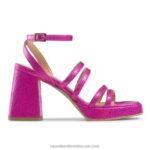 yeahbaby منصة كعب متوهج 8840R183 لون القرنفل نحيف Russell And Bromley