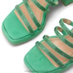 ⁦yeahbaby منصة strappy المرصعة بالجواهر 8840R173 أخضر نحيف Russell And Bromley⁩ - الصورة ⁦4⁩