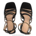 ⁦yeahbaby منصة strappy المرصعة بالجواهر 8840R180 أسود نحيف Russell And Bromley⁩ - الصورة ⁦3⁩